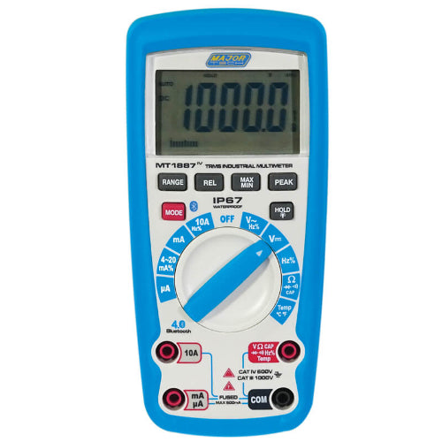 MT1887 1500V DC IP67 TRMS Bluetooth Multimeter, CAT IV 600V