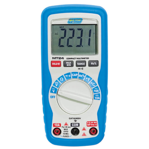 MT24 1000V AC/DC Compact Multimeter, CAT III 600V