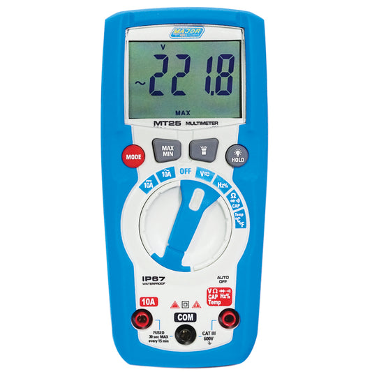 MT25 600V AC/DC IP67 Compact Multimeter, CAT III 600V