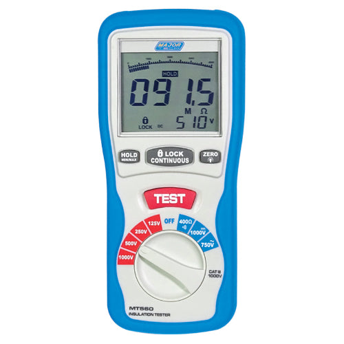 MT560 125/250/500/1000V Digital Insulation Tester, CAT IV 600V