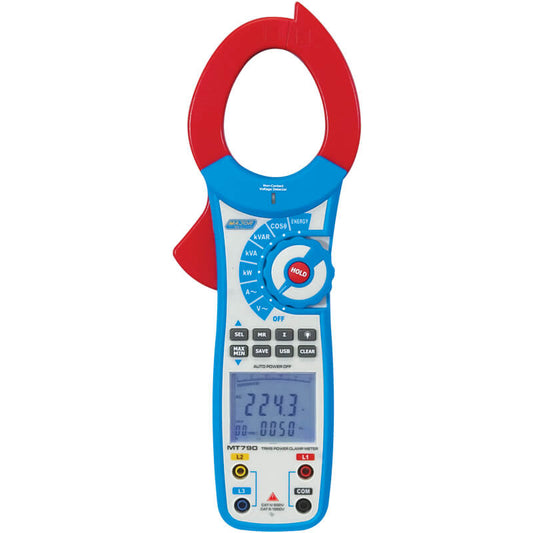 MT790 1000A AC TRMS Power Clamp Meter, CAT IV 600V