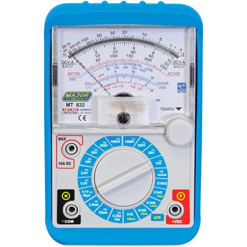 MT832 1000V AC/DC Analogue Multimeter, CAT III 300V