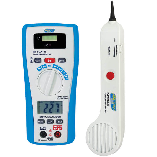 MTC45 2-in-1 Tone & Probe Tester & Multimeter, CAT III 300V