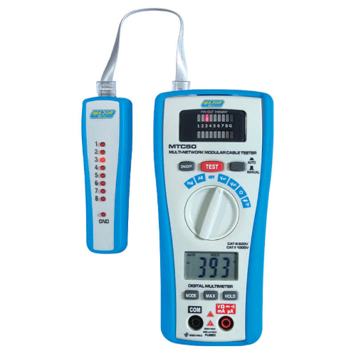MTC50 2-in-1 LAN Tester & Multimeter, CAT III 300V