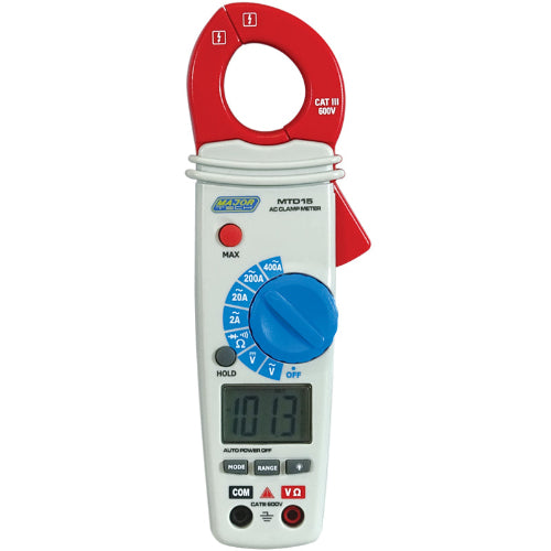 MTD15 400A AC/DC Clamp Meter, CAT III 600V
