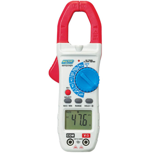 MTD70T 600A AC TRMS Clamp Meter, CAT III 600V