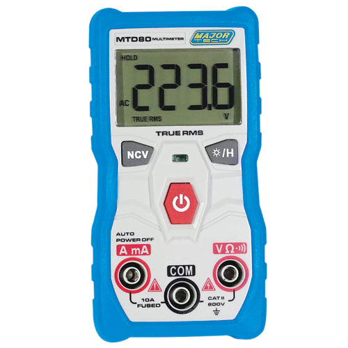 MTD80 600V AC/DC TRMS Compact Smart Multimeter, CAT III 600V