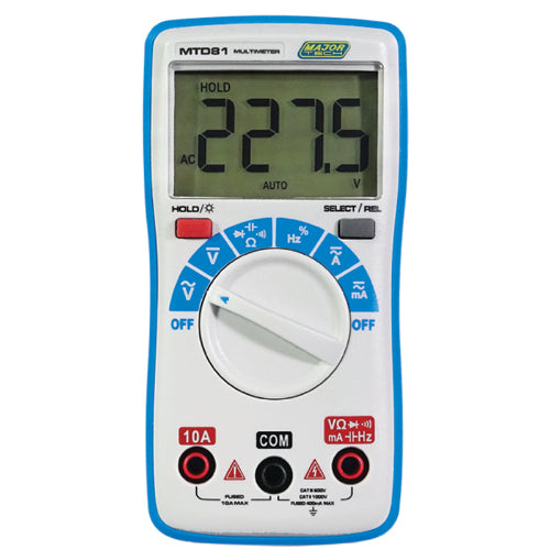 MTD81 TRMS Compact Multimeter, CAT III 600V