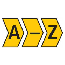 Marker Helagrip 2-5mm Yellow Marker Kit A - Z - Online Electrical
