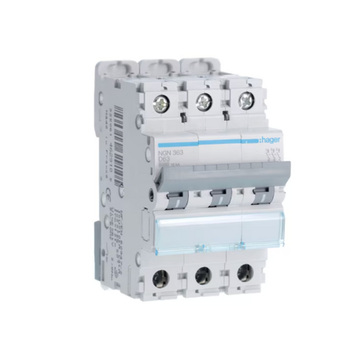 NGN363 63A 3P 10KA D Curve Breaker - Online Electrical