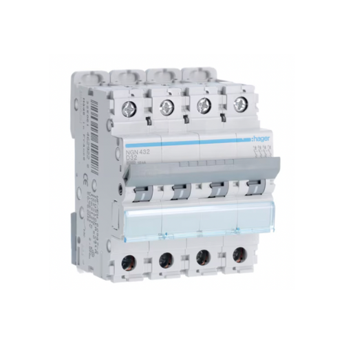 NGN432 32A 4P 10KA D CURVE BREAKER - Online Electrical