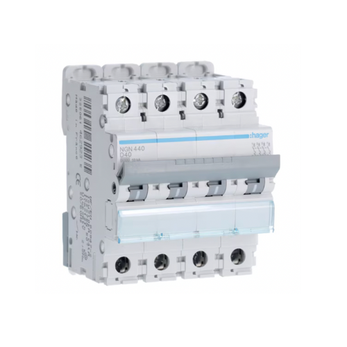 NGN440 40A 4P 10KA D CURVE BREAKER - Online Electrical