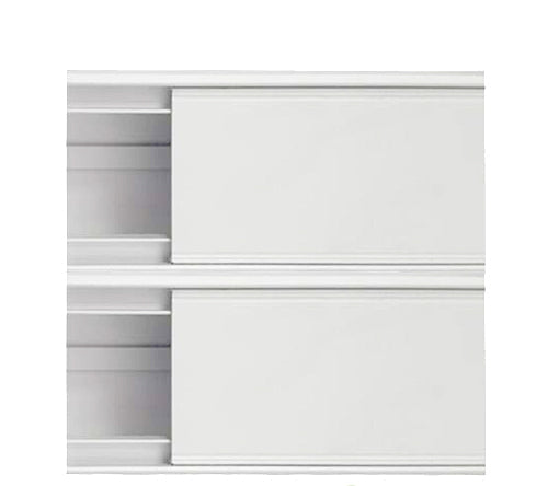 P801 Double Compartment Power Skirting Per 2.4mtr Length - Various colours