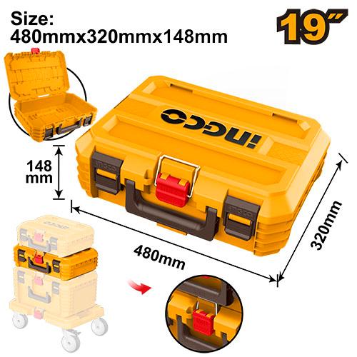 PBXS102 Stackable Toolbox 475X320X148MM 15KG P/CLIP