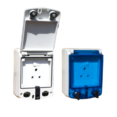 PSO-1 Stealth IP65 Single Industrial weatherproof Socket Clear 040-608 - Online Electrical