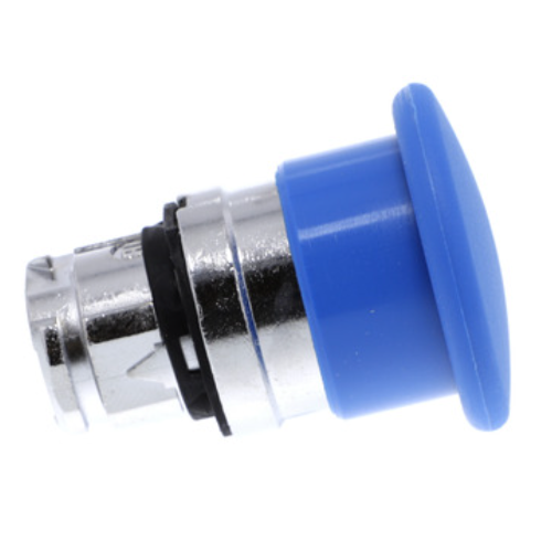 ZB4BC6 Blue Mushroom Push Button Head
