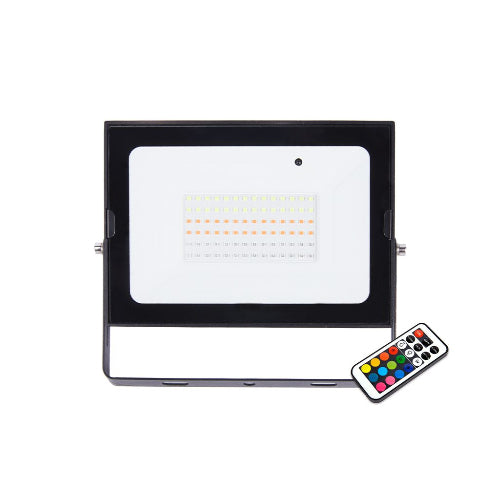 LED Floodlight 50W Combat RGB IP65 includes Remote