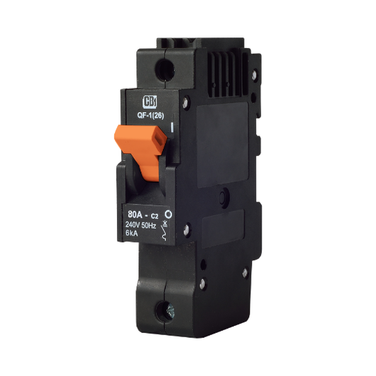 QF-1(26MM)80A S/P 6KA Orange Toggle