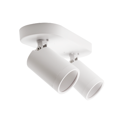 R342 White Spotlight GU10 Surface Mount Fitting