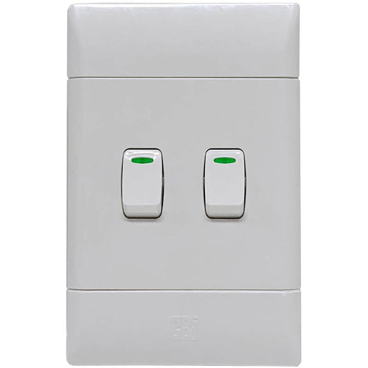 SUL123 2Lever 2Way 16A Light Switches Ultra Range 2X4