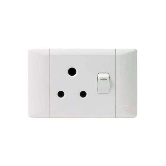 SUP673-W Single Switch Socket Outlet Standard Horizontal