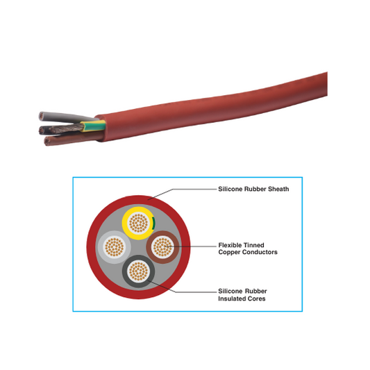 2.5MM x 4Core Silicon Cabtyre Per Metre