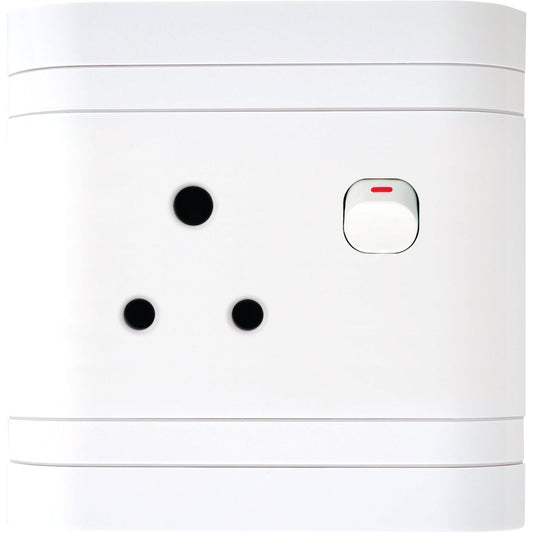 Single Switch Socket 4X4 Lesco L44SSW - Online Electrical