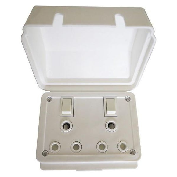 Switch Socket Double Industrial weatherproof - Online Electrical