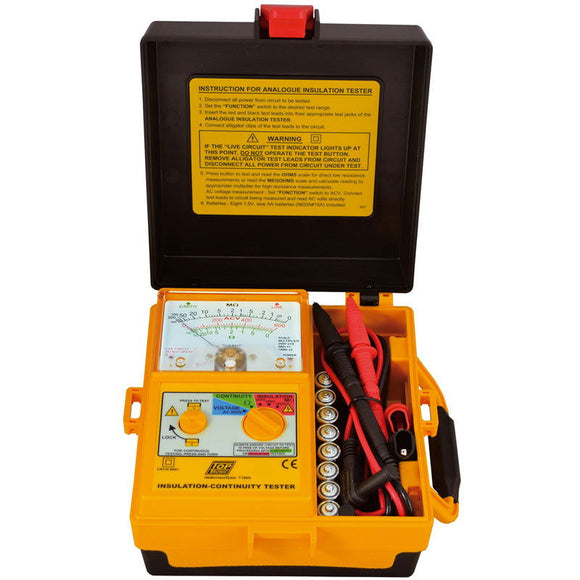 T1800 250/500/1000V Analogue Insulation Tester - Online Electrical