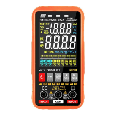 T923 Multimeter LCD 600V 6000 Count - Online Electrical