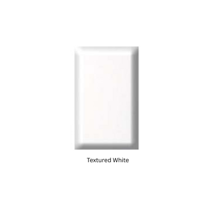 P801 Double Compartment Power Skirting End Cap - Various colours