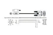 UC-MS030-06A Com Cable Male Mini DIN To DB9 - Male 3mtr