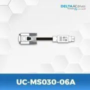 UC-MS030-06A Com Cable Male Mini DIN To DB9 - Male 3mtr