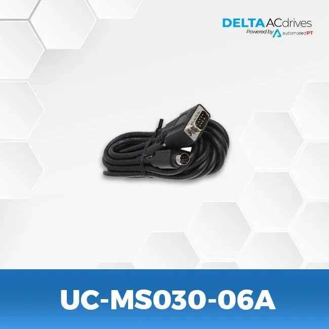 UC-MS030-06A Com Cable Male Mini DIN To DB9 - Male 3mtr