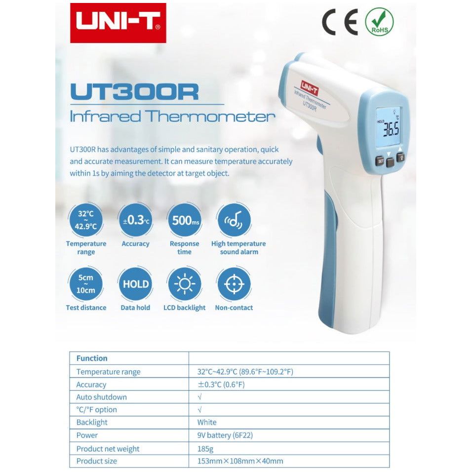 UT300R Infrared Body Thermometer - Online Electrical