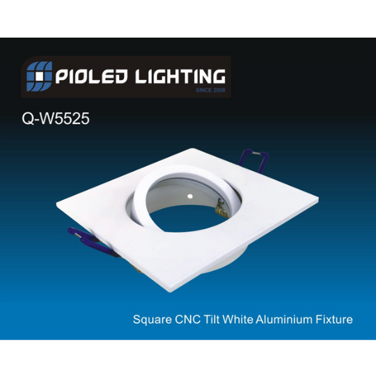 Downlighter R220 White Square 92MM