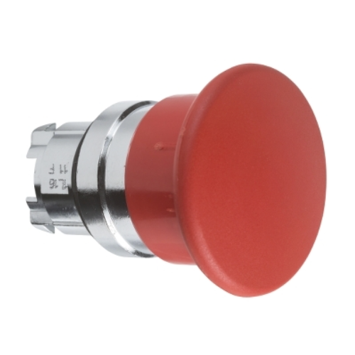 Harmony XB4. Mushroom push button head Ø40. metal. red. Ø22. spring return