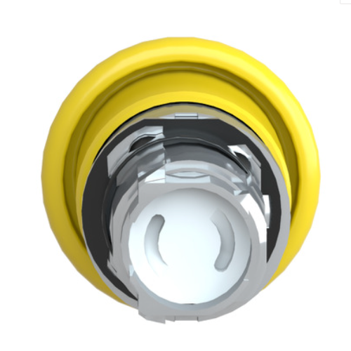 ZB4BC5 Yellow Mushroom Push Button Head