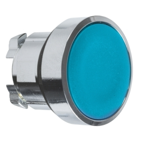Head for non illuminated push button. Harmony XB4. blue flush pushbutton Ø22 mm push unmarked